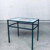 Vintage Mosaic Tile Side Table, Belgium, 1960s