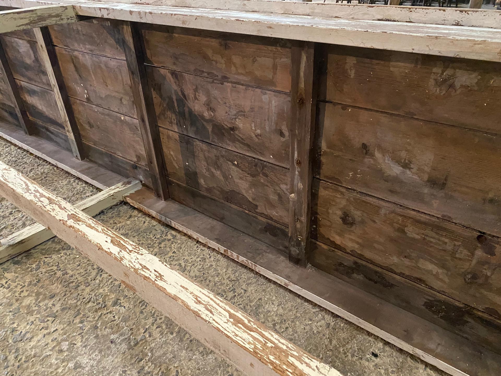 White patina console table