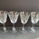4 Cut Crystal Wine Glasses