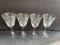 4 Verres à vin cristal taillé