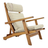Hans J. Wegner Oak Reclining Lounge Chair Model AP71, Denmark 1968