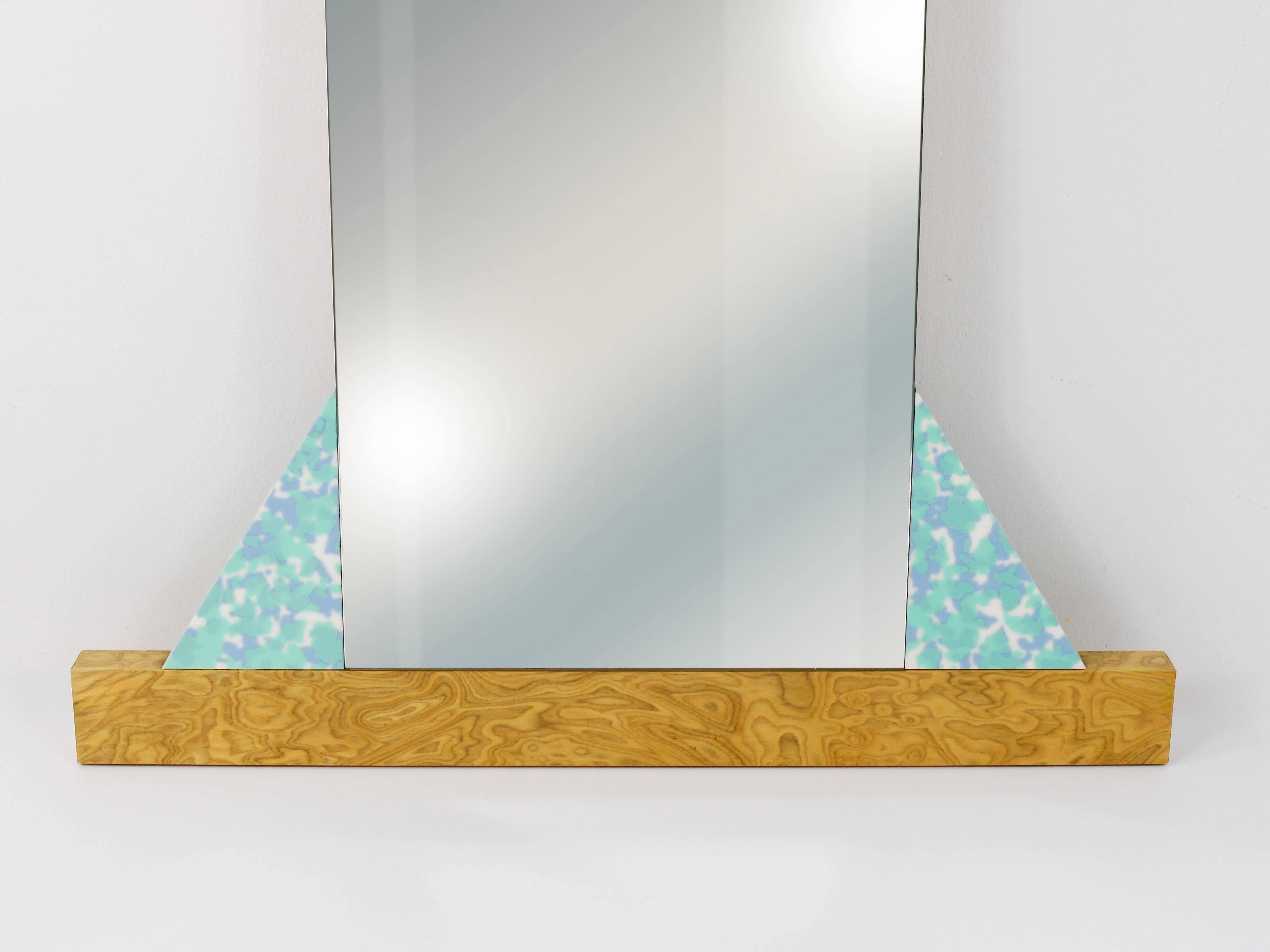 Ettore Sottsass Memphis Milano Diva Wall Mirror Vintage, Italy, 1984