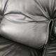 Red and black leather armchair by Nicoletti Salotti