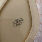 Ravier fleuri in earthenware Salins