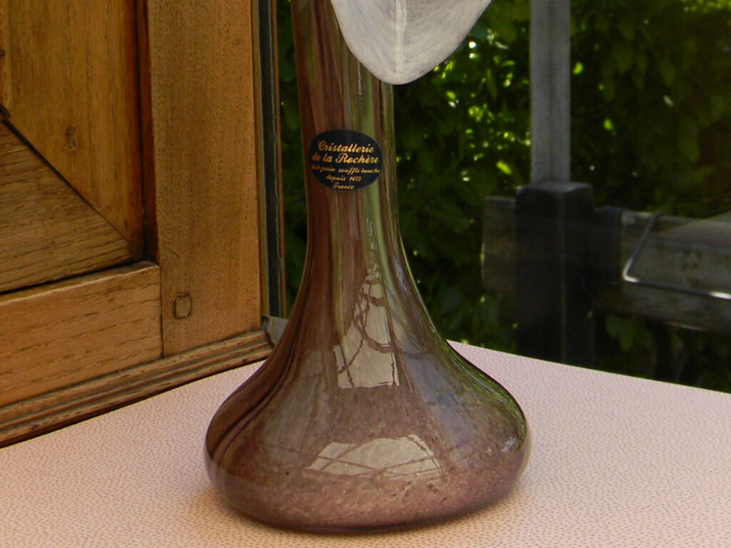 Vase corolle cristallerie de la rochere