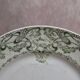 Antique ironstone plate from Creil and Montereau, Compiègne green model.
