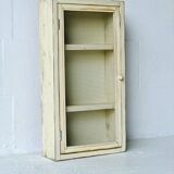 Armoire murale vintage avec verre, 1970'