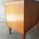 Vintage 70s light wood bedside table