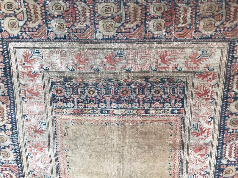Former carpet Turkish Panderma finely done hand 120 X 177 CM