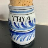 Set of 8 ceramic spice pots by Roger Capron