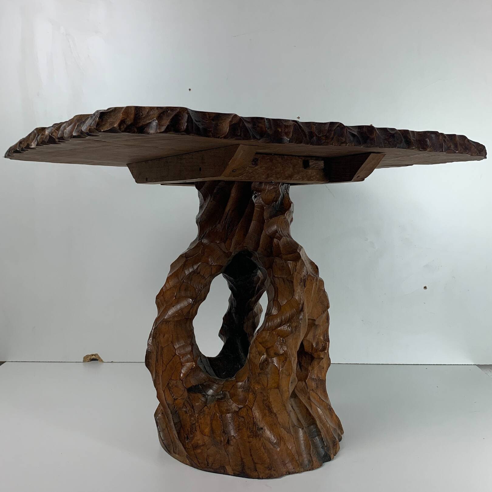 Biomorphic brutalist organic side table, Dutch 1960s