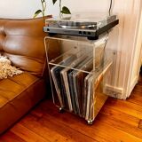 Meuble hi-fi range vinyle vintage David lange