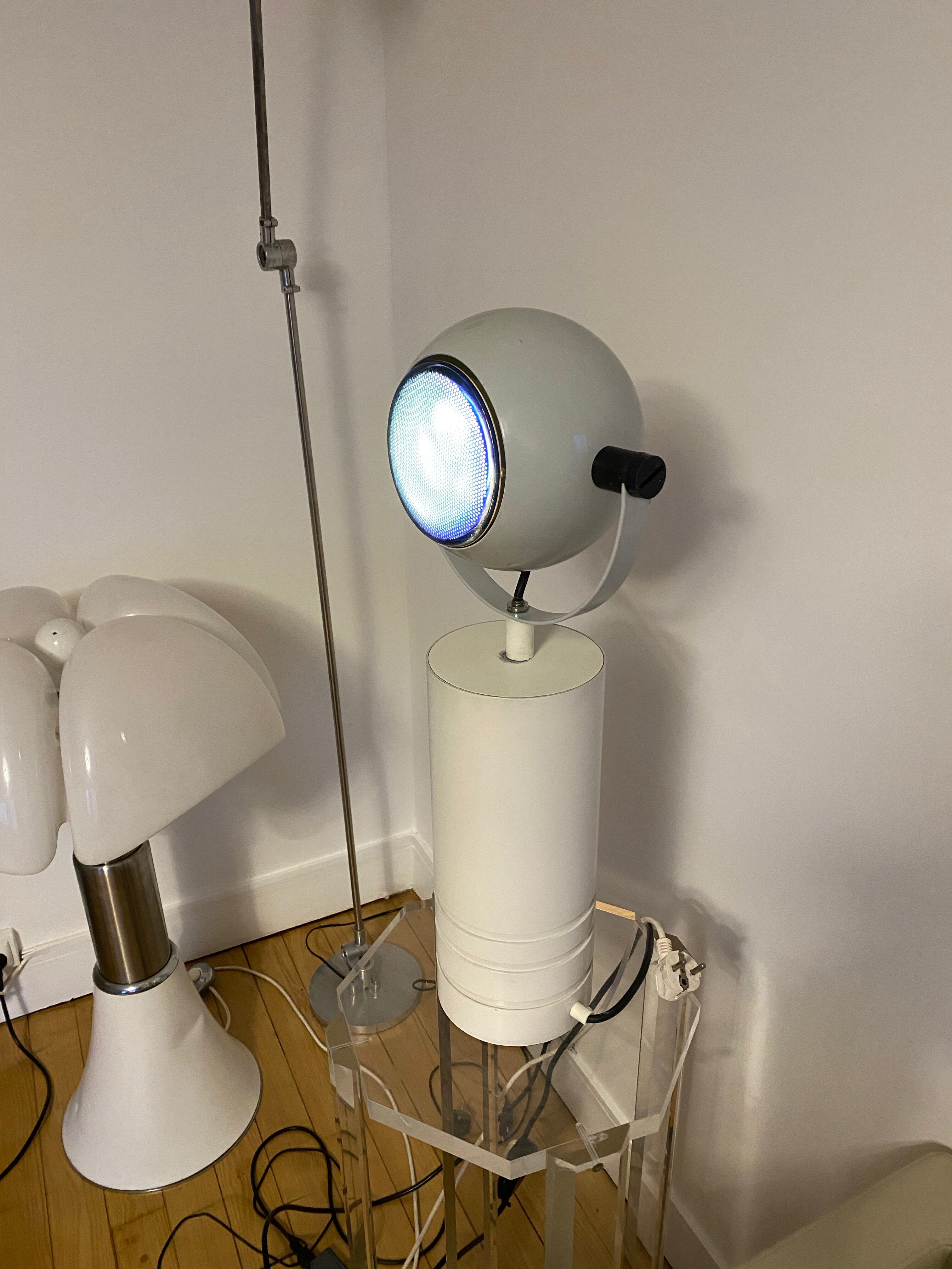 Lampe eyeball, design italien des années 70