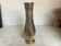 Large vase with worked brass flowers