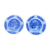 Set of 2 plates Porcelain Pyroblan Decor Castle