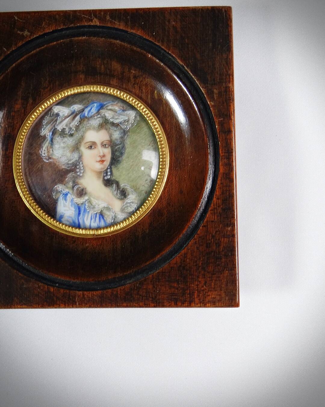 Miniature portrait Duchess of Coutances by Labille-Guiard hand painted