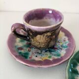 Gaston Gaubier ceramic cups and saucers