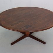 Mid century modern  round rosewood coffee table, 1960s denmark