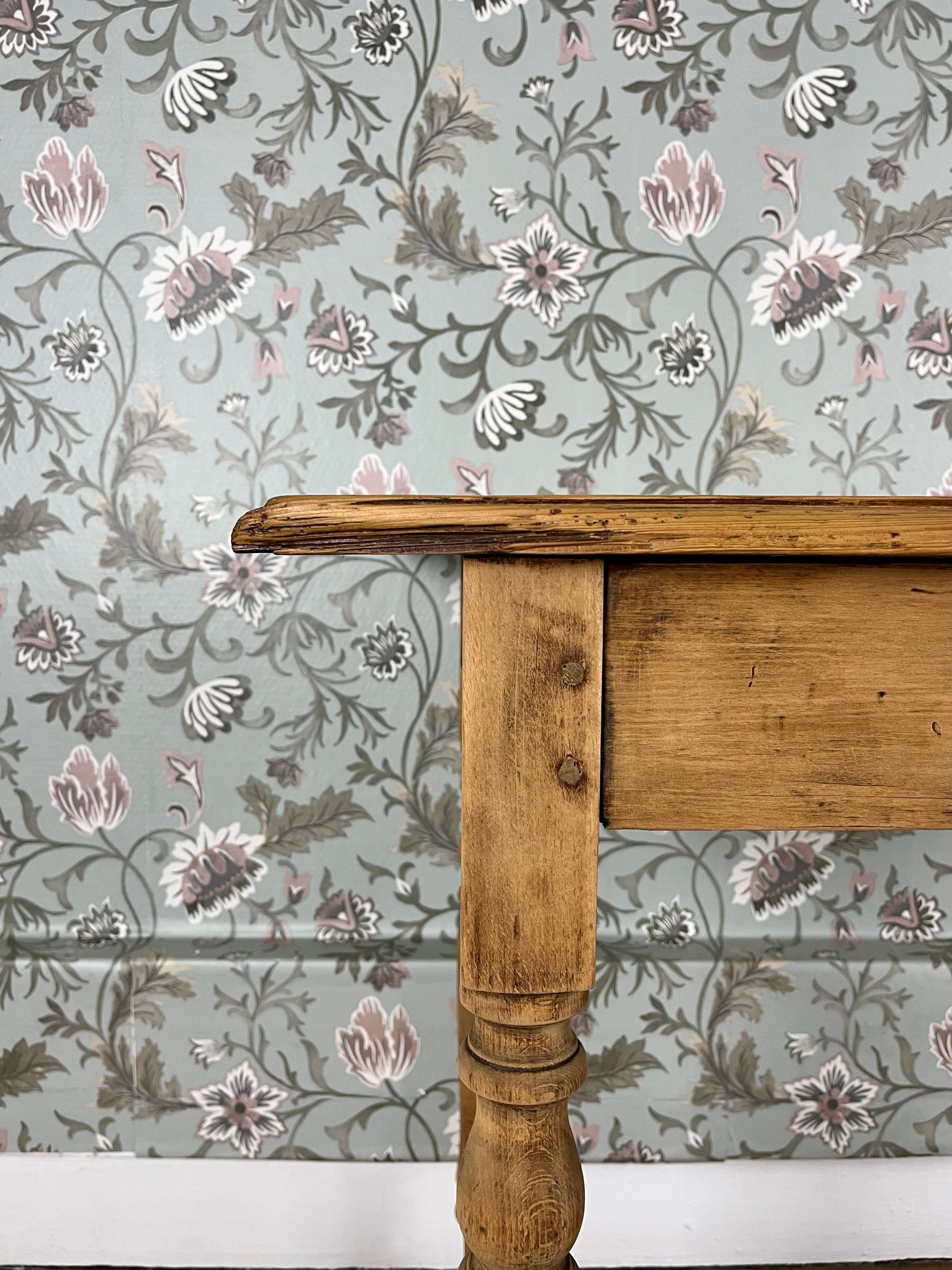 Desk or side table with turned legs