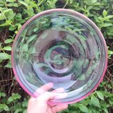 coupe en verre soufflé dans le style Murano
