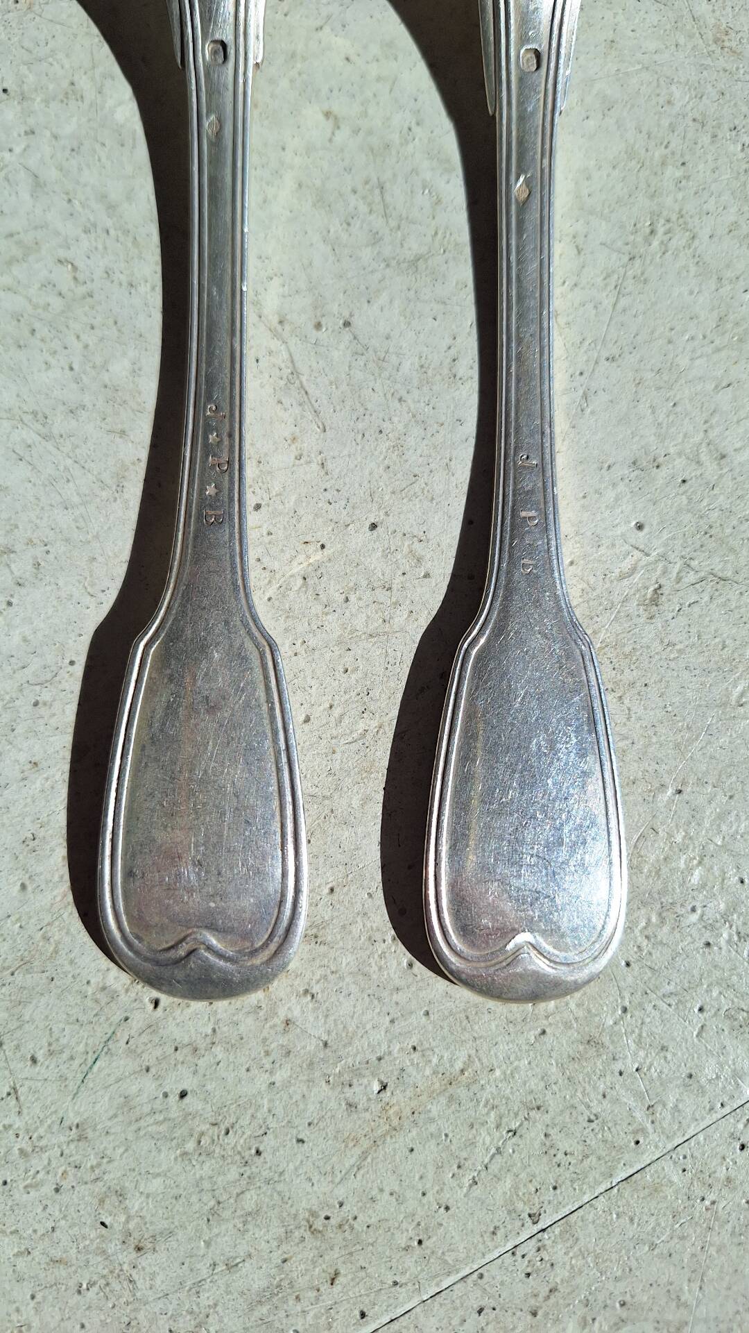 Couverts de table en argent massif Nicolas Pierre Béguin (1840/50)