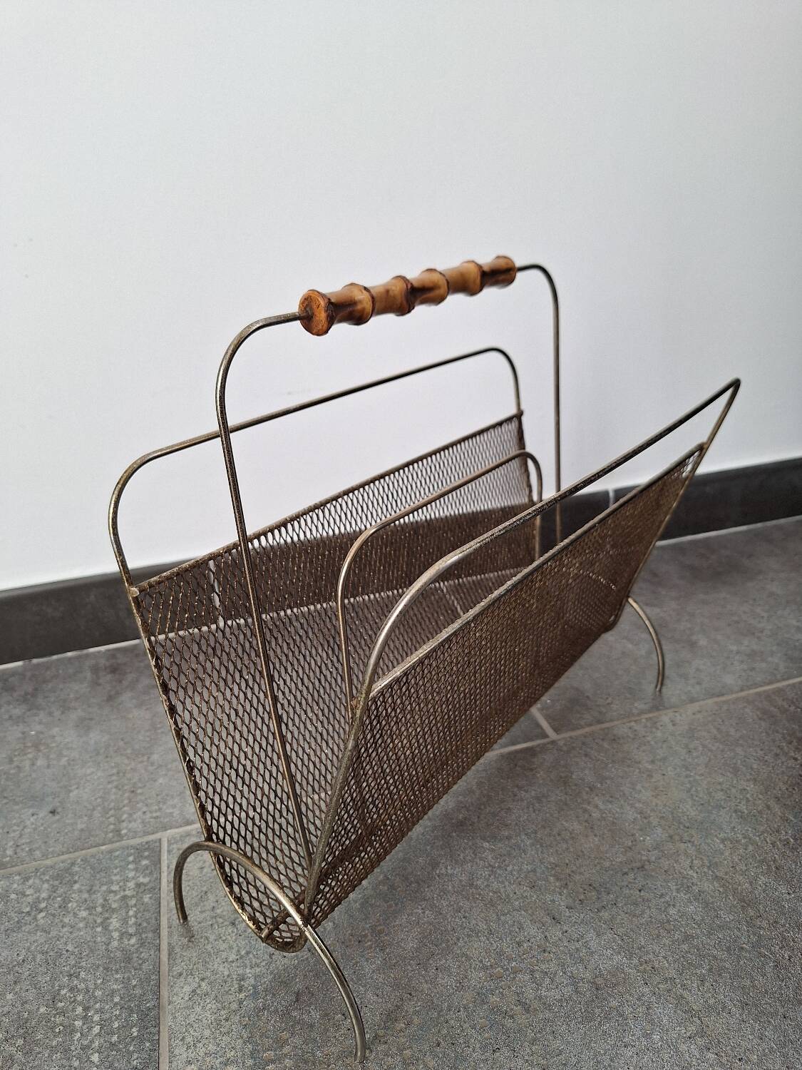 Metal magazine rack 1960