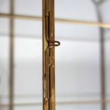 Ensemble de 3 vitrines laiton doré, verre, miroir années 60
