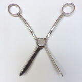 Silver metal grape chisel with punches
