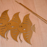 1962 Danish golden metal mobile