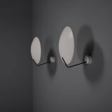 Set of metal Stilnovo Mod. 232 sconces by Bruno Gatta, Italy 1962