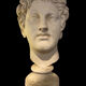 Very large Stucco head of a Roman figure