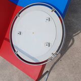 Miroir rond vintage en aluminium Egon Hillebrand, ø 53 cm, années 1960, Allemagne