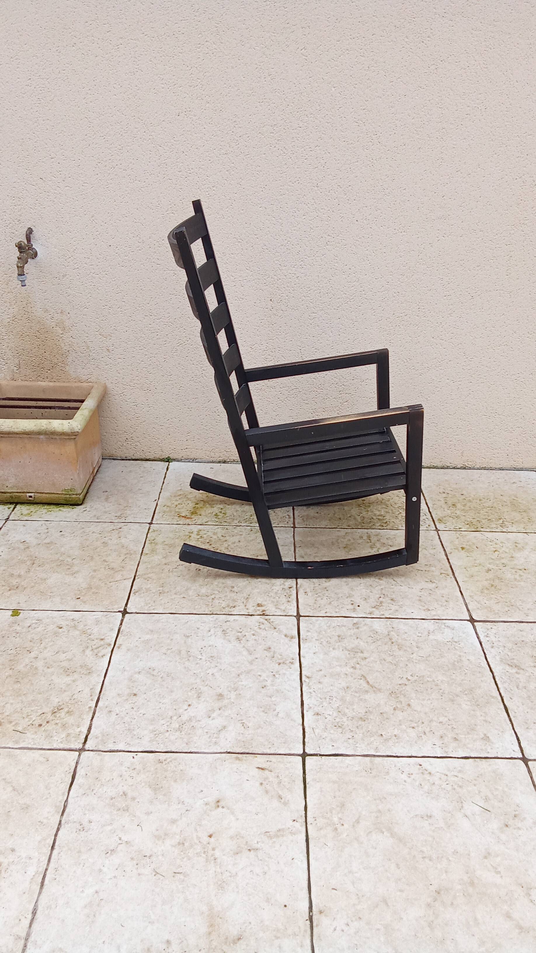 Designer wooden rocking chair