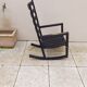 Designer wooden rocking chair