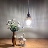 Vintage glass globe pendant light