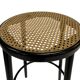 Set of four vintage bar stools - webbing Italian design