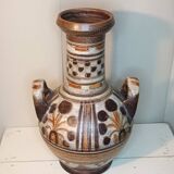 Vase amphore vintage en céramique d'art italienne