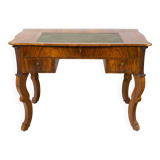 Bureau d'écriture en noyer Biedermeier restauré, polonais ravivé, tchèque, années 1830