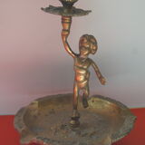 Brass angel candle holder