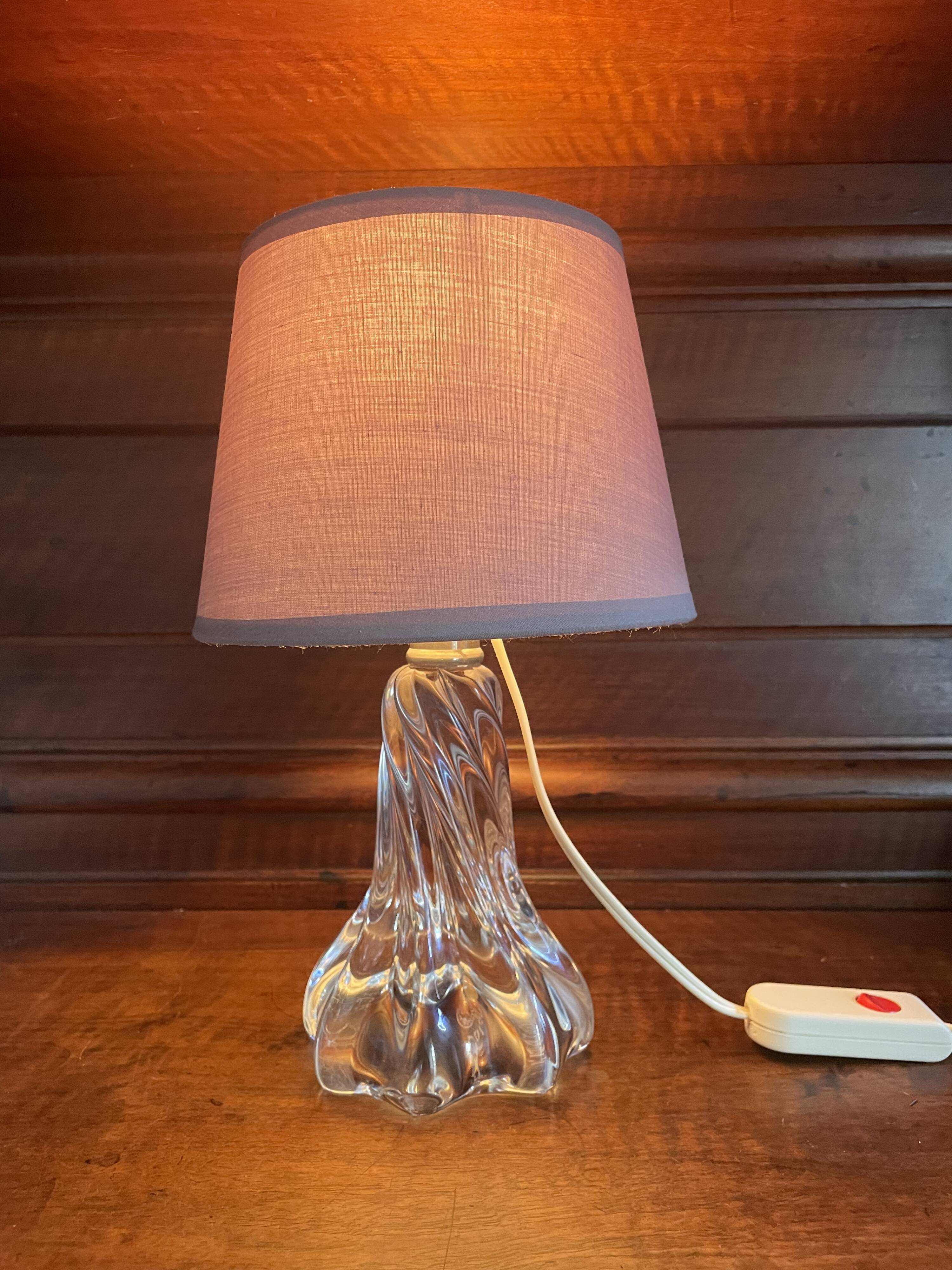 Baccarat crystal twisted decor lamp