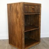 Meuble d'appoint, en bois massif sculpté, style ethnique