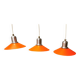 Three beautifully refurbished Tip-Top 2 hanging lamps, estimated 1990s.
