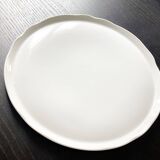 Pie or cheese dish, in white porcelain