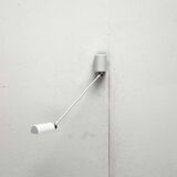 Classic white wall lamp Daphinette Italian vintage by Tommaso Cimini for Lumina, 1980s.