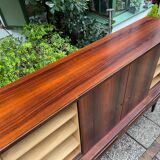 Scandinavian high rosewood sideboard by Johannes Andersen edited by Samcom