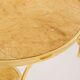 Set of 4 neoclassical side tables in brass and marble by Maison Charles, 1960.