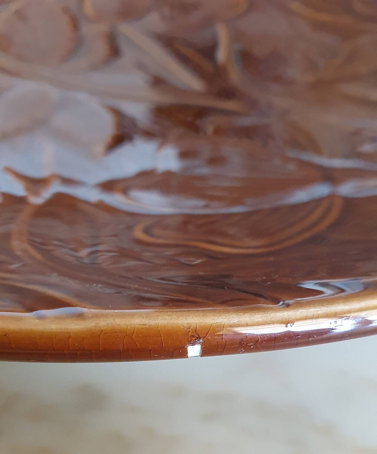 Sarreguemines hollow dish