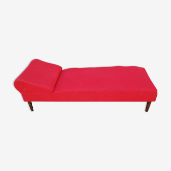 Vintage red fabric daybed
