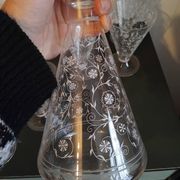 Ensemble 14 verres et carafe, années 60