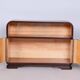Czech Art Deco Cabinet in Oak, Maple and Glass, 1930s